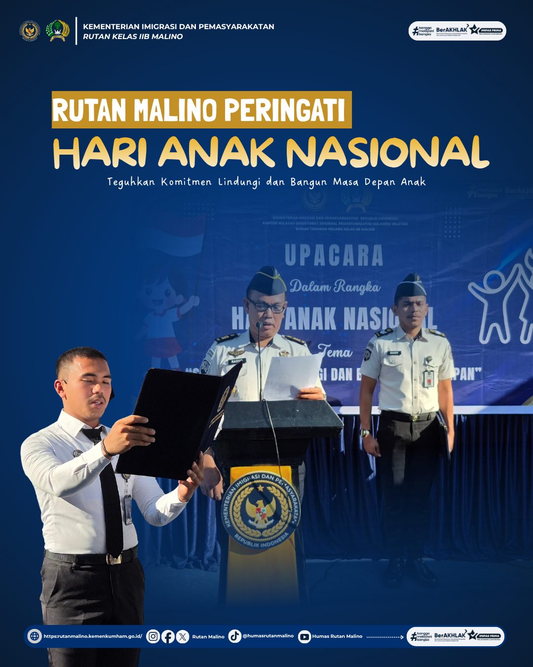 Rutan Malino Peringati Hari Anak Nasional, Teguhkan Komitmen Lindungi dan Bangun Masa Depan Anak