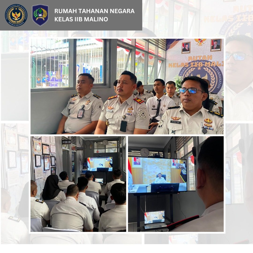 Jajaran Rutan Malino Ikuti Pengarahan Virtual Ditjen PAS, Perkuat Komitmen Profesionalisme Pemasyarakatan
