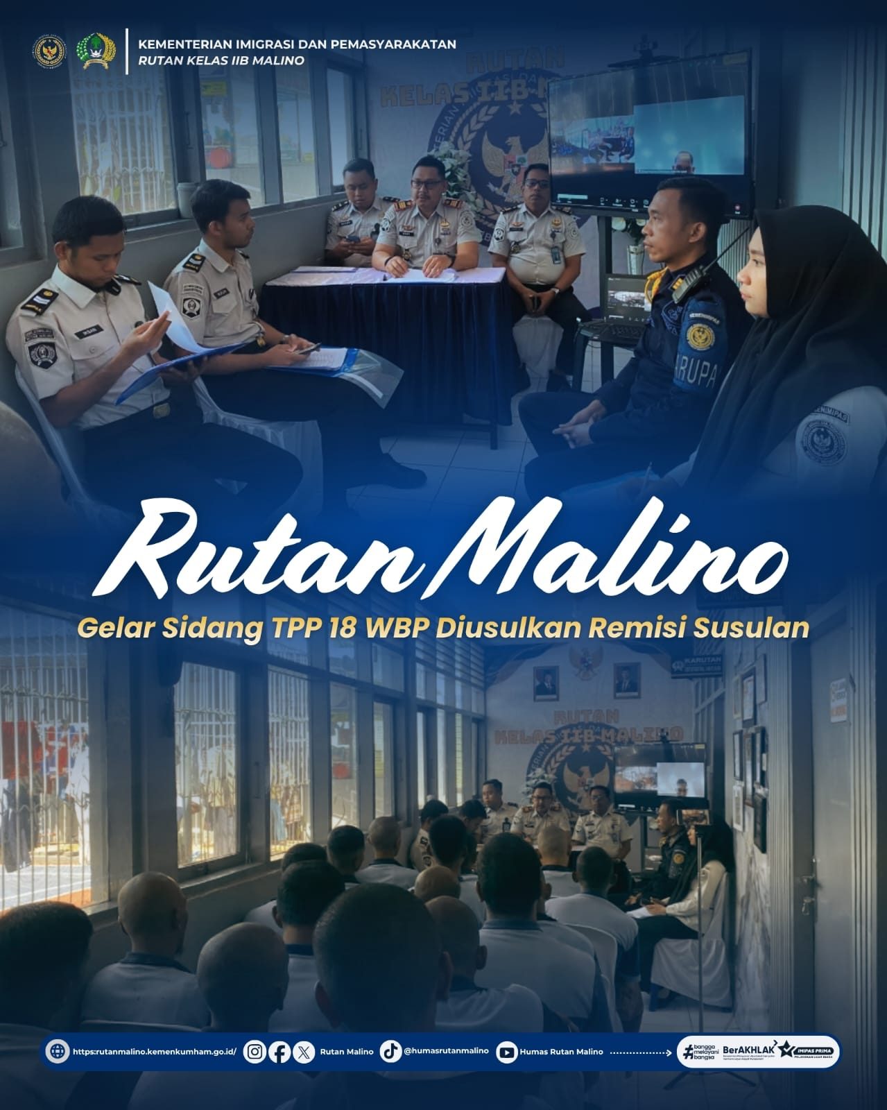 Rutan Malino Gelar Sidang TPP, 18 WBP Diusulkan Remisi Susulan