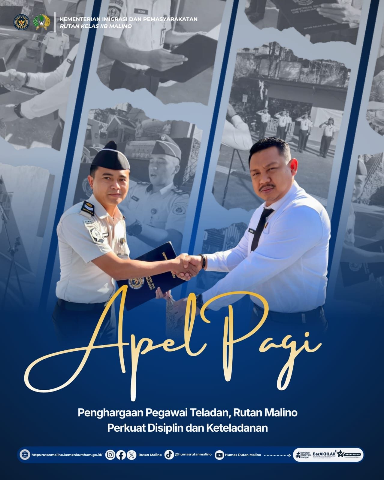 Apel Pagi dan Penghargaan Pegawai Teladan, Rutan Malino Perkuat Disiplin dan Keteladanan