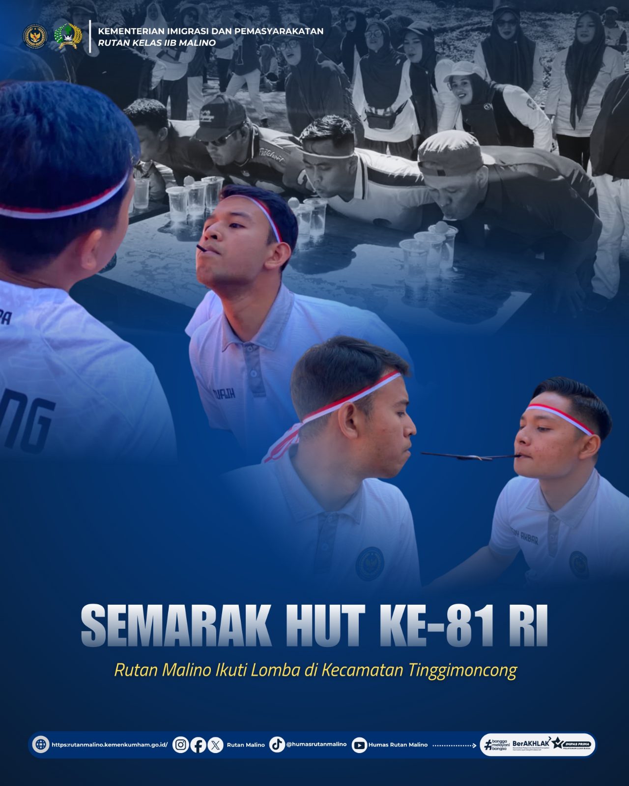 Semarak HUT ke-81 RI, Rutan Malino Ikuti Lomba di Kecamatan Tinggimoncong