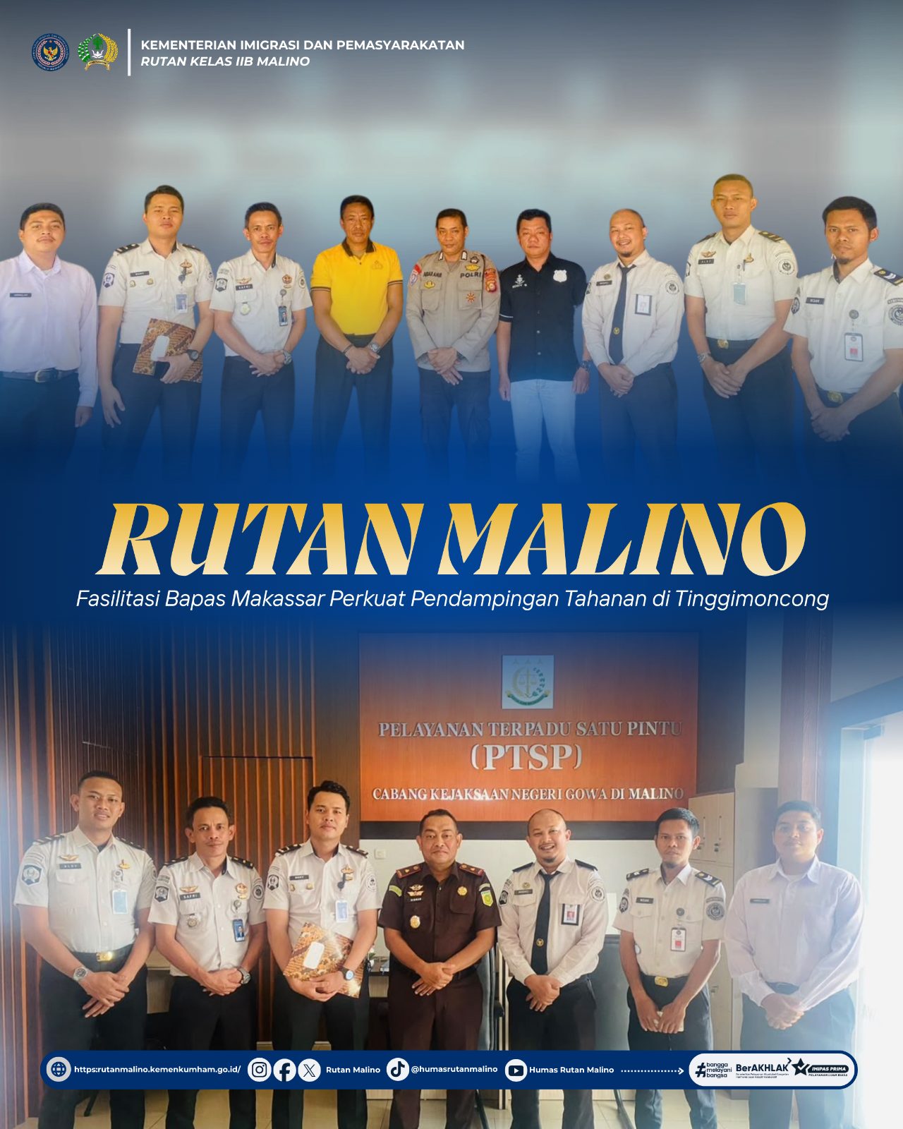 Rutan Malino Fasilitasi Bapas Makassar Perkuat Pendampingan Tahanan di Tinggimoncong