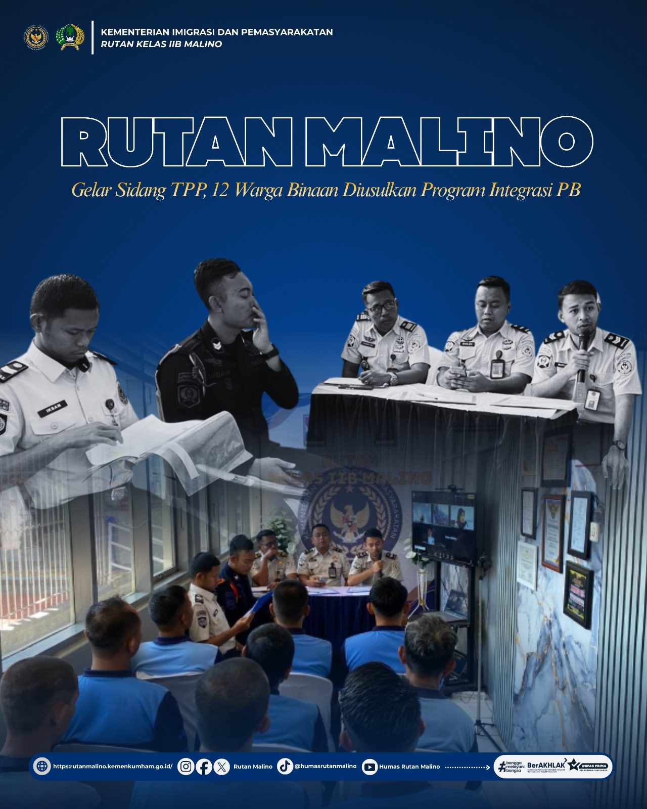 Rutan Malino Gelar Sidang TPP, 12 Warga Binaan Diusulkan Program Integrasi PB